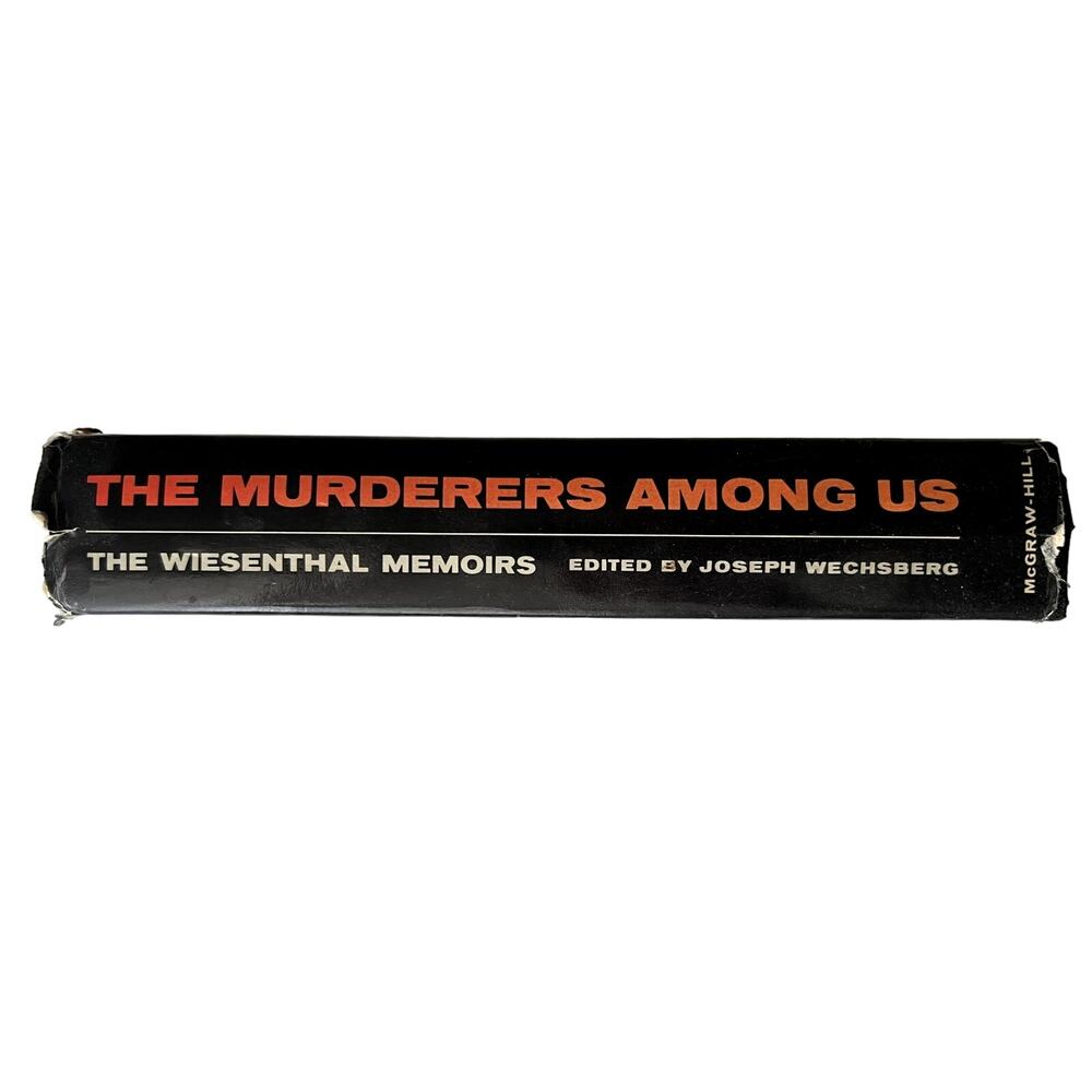The Murderers Among Us (1967) SIGNED Simon Wiesenthal Memoirs 1st Edition HC DJ - Picture 2 of 6